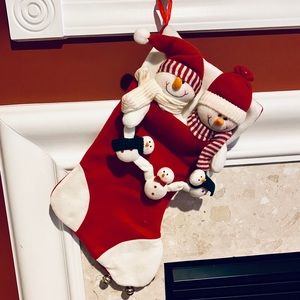 [Christmas] Christmas Stocking with Snowmen